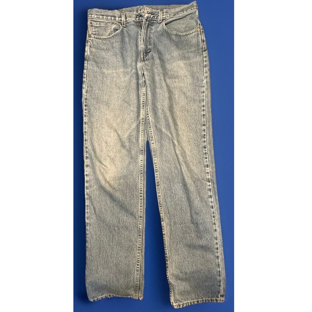 Levi’s 550 Relaxed Fit Jeans 34x36 Light Wash Blue Straight Leg Denim Excellent